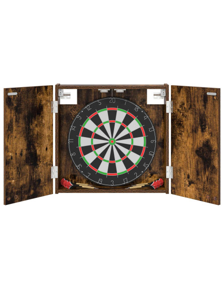 Armadio per Dartboard Rovere Fumo 56 x 12 x 53,5 cm