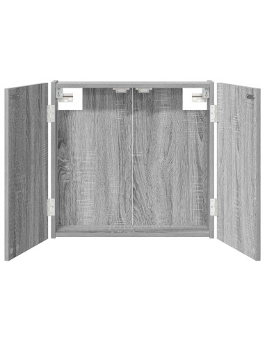 Armadio per Dartboard Sonoma grigio 56 x 12 x 53,5 cm