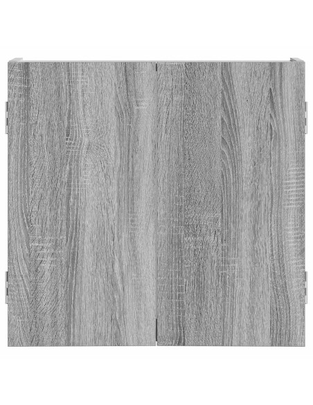 Armadio per Dartboard Sonoma grigio 56 x 12 x 53,5 cm