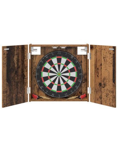 Armadio per Dartboard Legno antico 56 x 12 x 53,5 cm