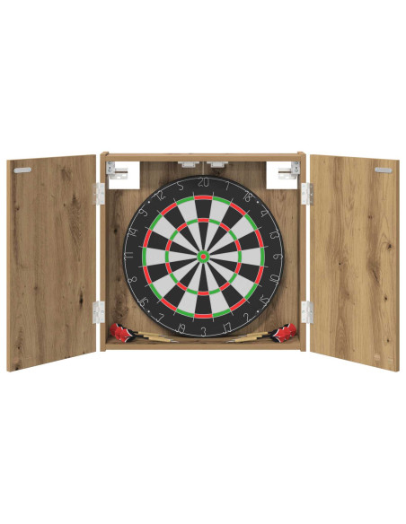 Armadio per Dartboard Rovere Artigianale 56 x 12 x 53,5 cm