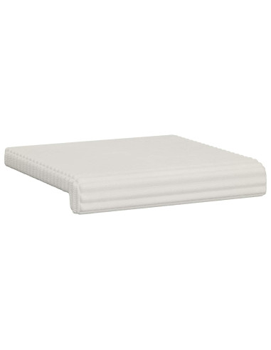 Cuscino per panchina 2 pz Corduroy Morbido Crema