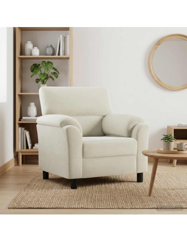 Divano Crema 94 x 85 x 93 cm Velluto