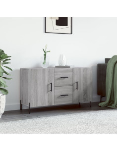 Credenza Grigio Sonoma 100x36x60 cm in Legno Multistrato