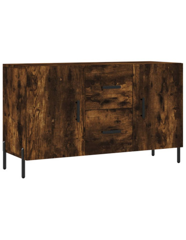 Credenza Rovere Fumo 100x36x60 cm in Legno Multistrato