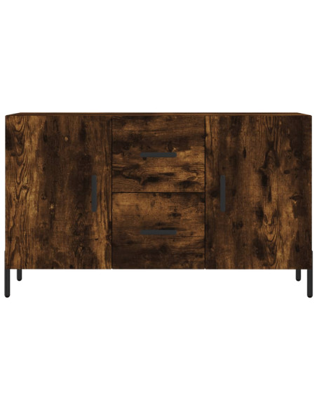 Credenza Rovere Fumo 100x36x60 cm in Legno Multistrato