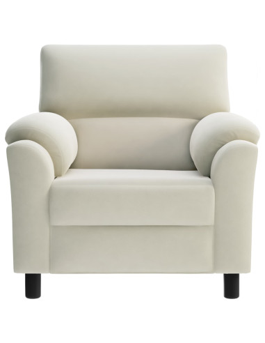 Divano Crema 94 x 85 x 93 cm Velluto