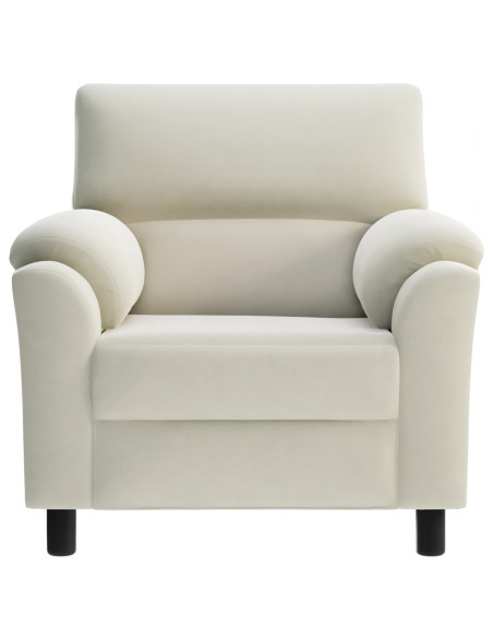 Divano Crema 94 x 85 x 93 cm Velluto