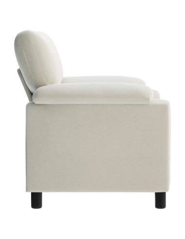 Divano Crema 94 x 85 x 93 cm Velluto