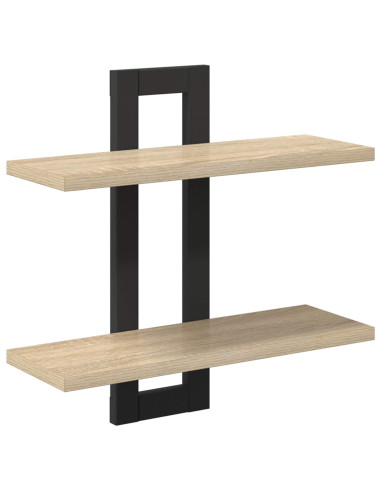 Scaffali flottanti Rovere Sonoma 40 x 15 x 40 cm