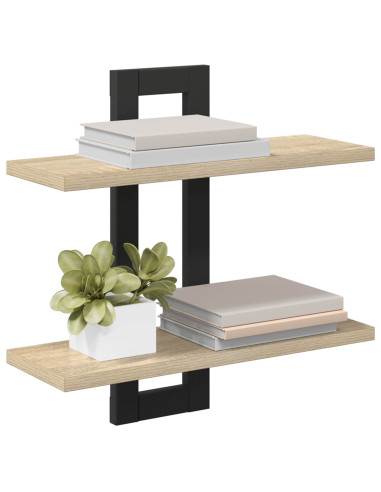 Scaffali flottanti Rovere Sonoma 40 x 15 x 40 cm