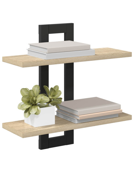 Scaffali flottanti Rovere Sonoma 40 x 15 x 40 cm