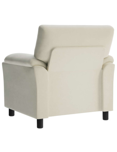 Divano Crema 94 x 85 x 93 cm Velluto