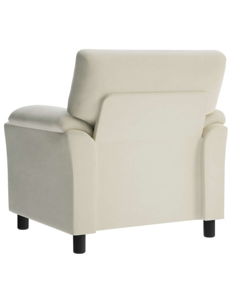 Divano Crema 94 x 85 x 93 cm Velluto