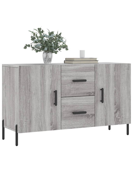Credenza Grigio Sonoma 100x36x60 cm in Legno Multistrato