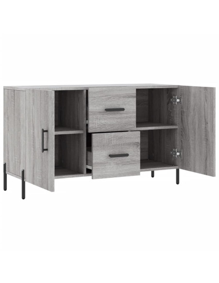 Credenza Grigio Sonoma 100x36x60 cm in Legno Multistrato