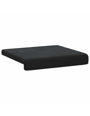 Cuscino per panchina 4 pz Velluto Nero Profondità 35 cm