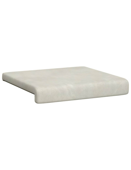 Cuscino per panchina 4 pz Velluto Crema Profondità 35 cm