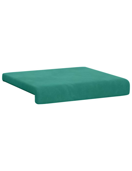 Cuscino per panchina 4 pz Velluto Turchese Profondità 35 cm