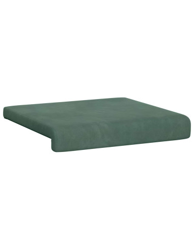 Cuscino per panchina 4 pz Velluto Verde Mare Profondità 35 cm