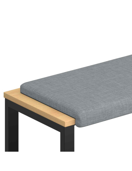 Cuscino per panchina Tessuto Grigio Chiaro Profondità 35 cm