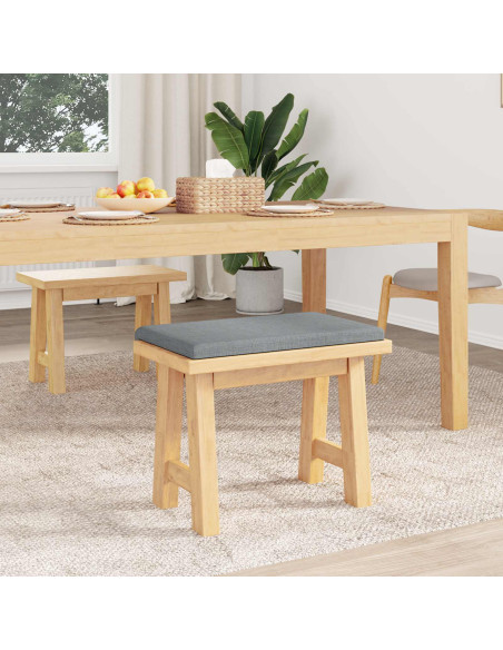 Cuscino per panchina Tessuto Grigio Chiaro Profondità 35 cm