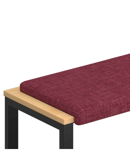 Cuscino per panchina Tessuto Rosso Vino Profondità 35 cm