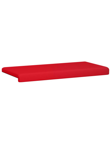 Cuscino per panchina Similpelle Rosso Profondità 35 cm