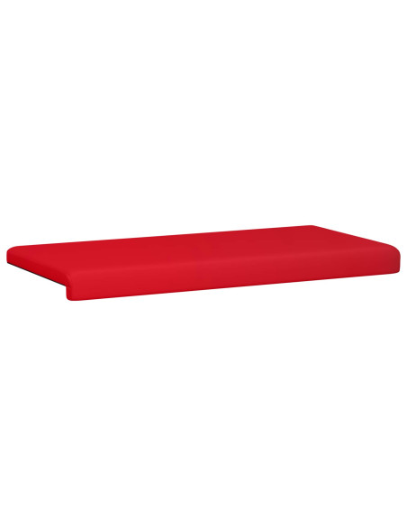 Cuscino per panchina Similpelle Rosso Profondità 35 cm