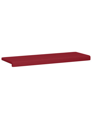 Cuscino per panchina Similpelle Rosso Vino Profondità 35 cm