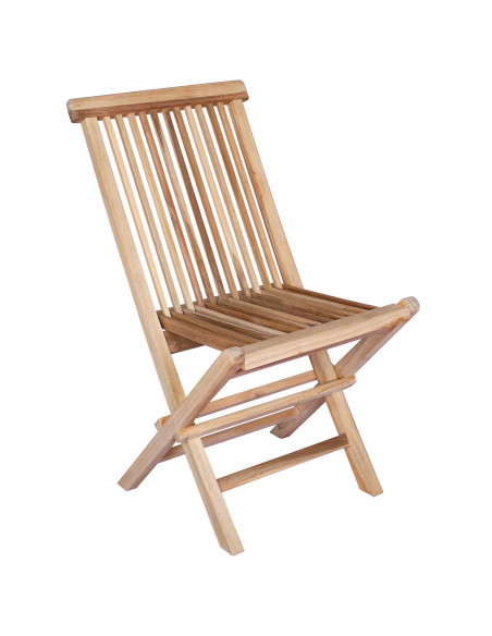 Set di Mobili da Giardino 9 pz Naturale Legno di teak solido