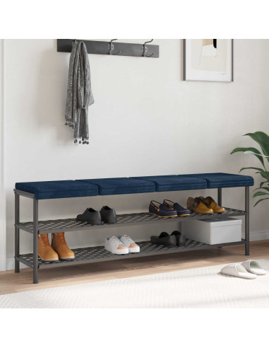 Cuscino per panchina 4 pz Corduroy Morbido Blu navy