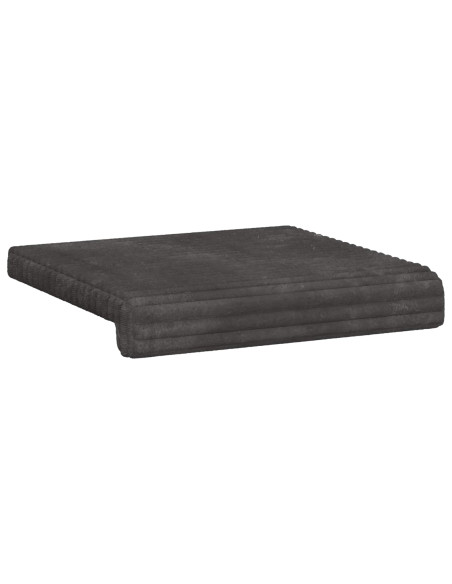 Cuscino per panchina 4 pz Corduroy Morbido Grigio Scuro