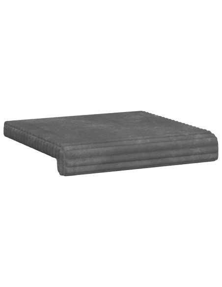 Cuscino per panchina 4 pz Corduroy Morbido Grigio Chiaro