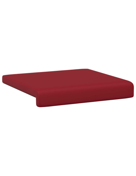 Cuscino per panchina 4 pz Similpelle Rosso Vino