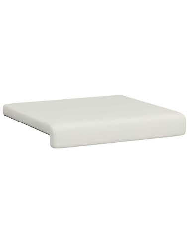 Cuscino per panchina 4 pz Similpelle Bianco Profondità 35 cm