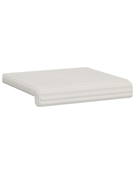 Cuscino per panchina 4 pz Corduroy Morbido Crema