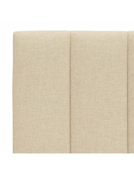 Cuscino Testiera Hanko Crema 140 cm in Tessuto