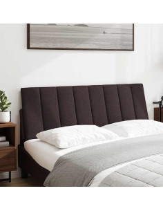 Cuscino Testiera Hanko Marrone Scuro 140 cm in Tessuto