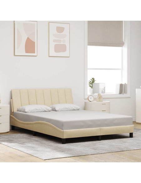 Giroletto senza Materasso Hanko Crema 140x200 cm in Tessuto
