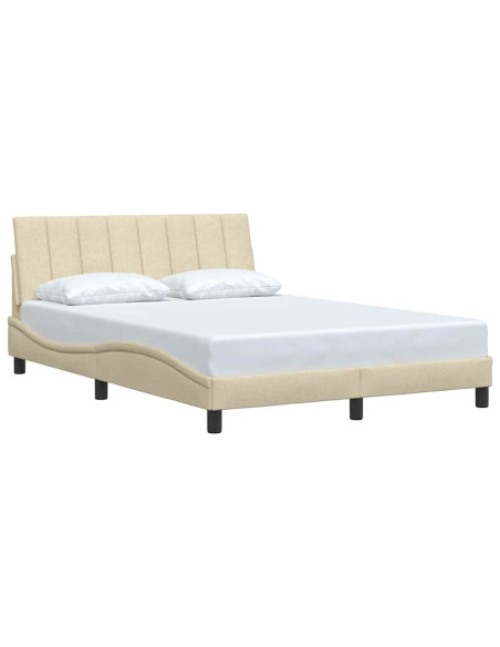 Giroletto senza Materasso Hanko Crema 140x200 cm in Tessuto