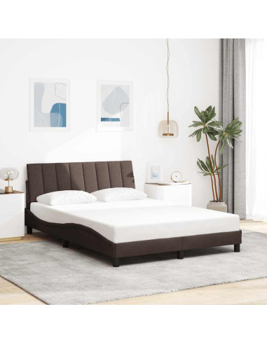 Giroletto senza Materasso Hanko Marrone Scuro 140x200 cm Tessuto