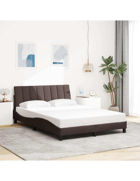 Giroletto senza Materasso Hanko Marrone Scuro 140x200 cm Tessuto