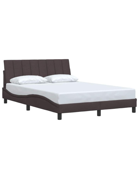 Giroletto senza Materasso Hanko Marrone Scuro 140x190 cm Tessuto