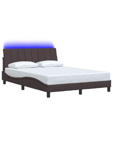 Giroletto senza Materasso Hanko Marrone Scuro 140x190 cm Tessuto
