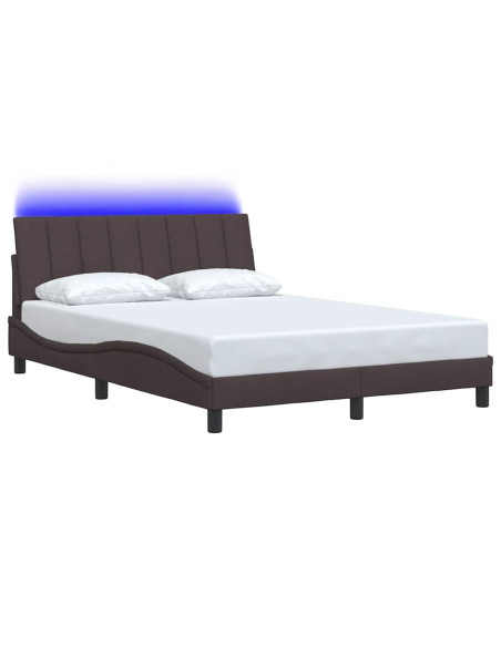 Giroletto senza Materasso Hanko Marrone Scuro 140x190 cm Tessuto
