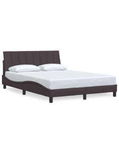 Giroletto senza Materasso Hanko Marrone Scuro 140x200 cm Tessuto 2