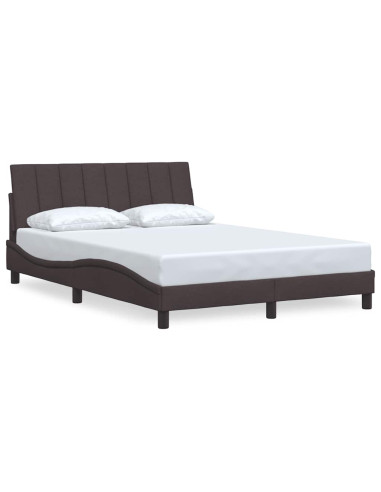 Giroletto senza Materasso Hanko Marrone Scuro 140x200 cm Tessuto