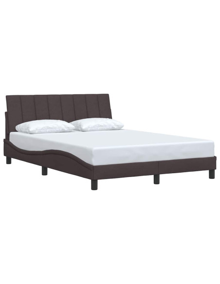 Giroletto senza Materasso Hanko Marrone Scuro 140x200 cm Tessuto