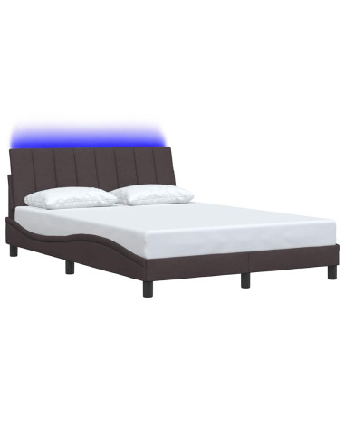 Giroletto senza Materasso Hanko Marrone Scuro 140x200 cm Tessuto